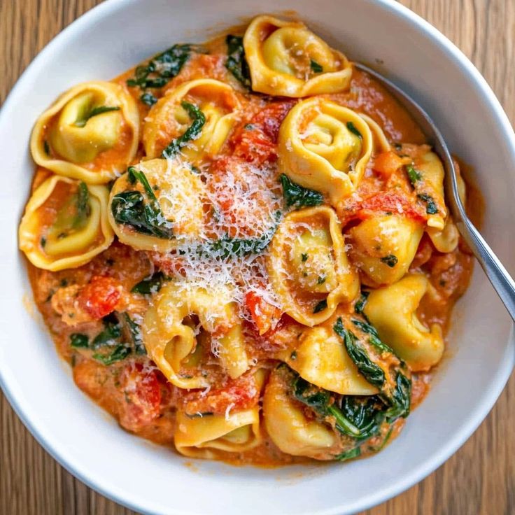 Tortellinis aux épinards