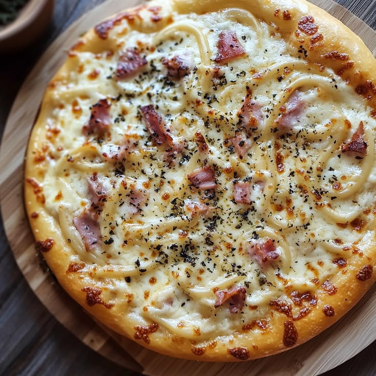Pizza Spaghetti Carbonara